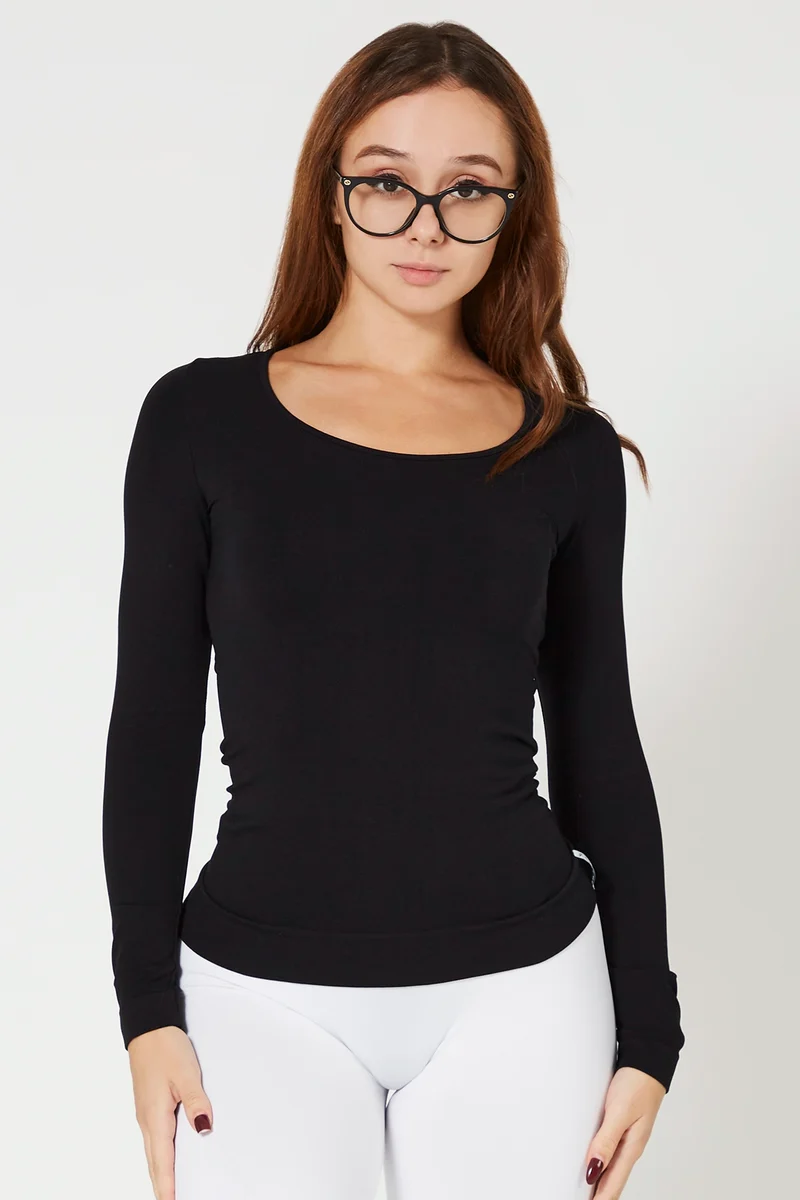 Maglia Manica Lunga Snellente Nero 2.0