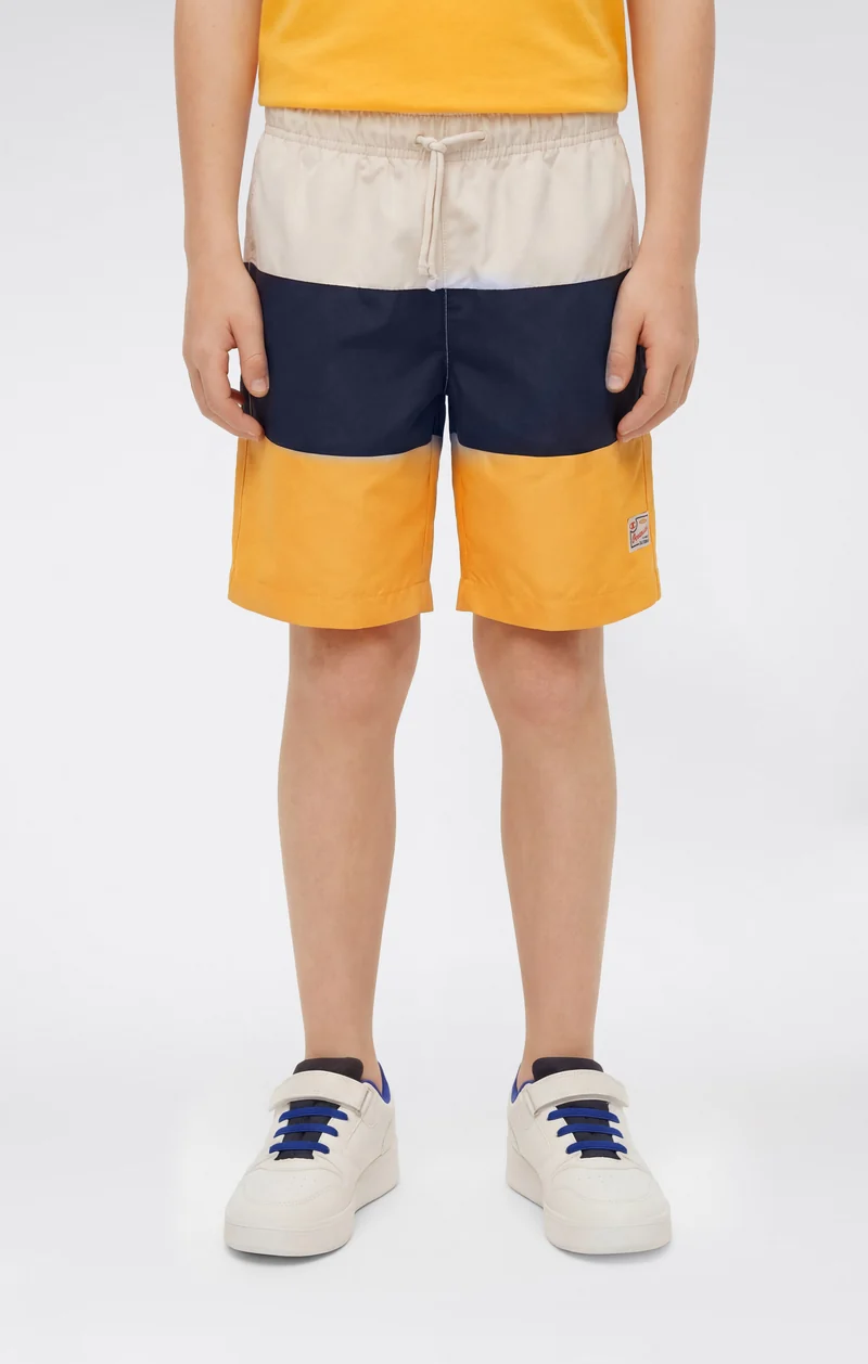 Boys’ Color Block Swim Shorts