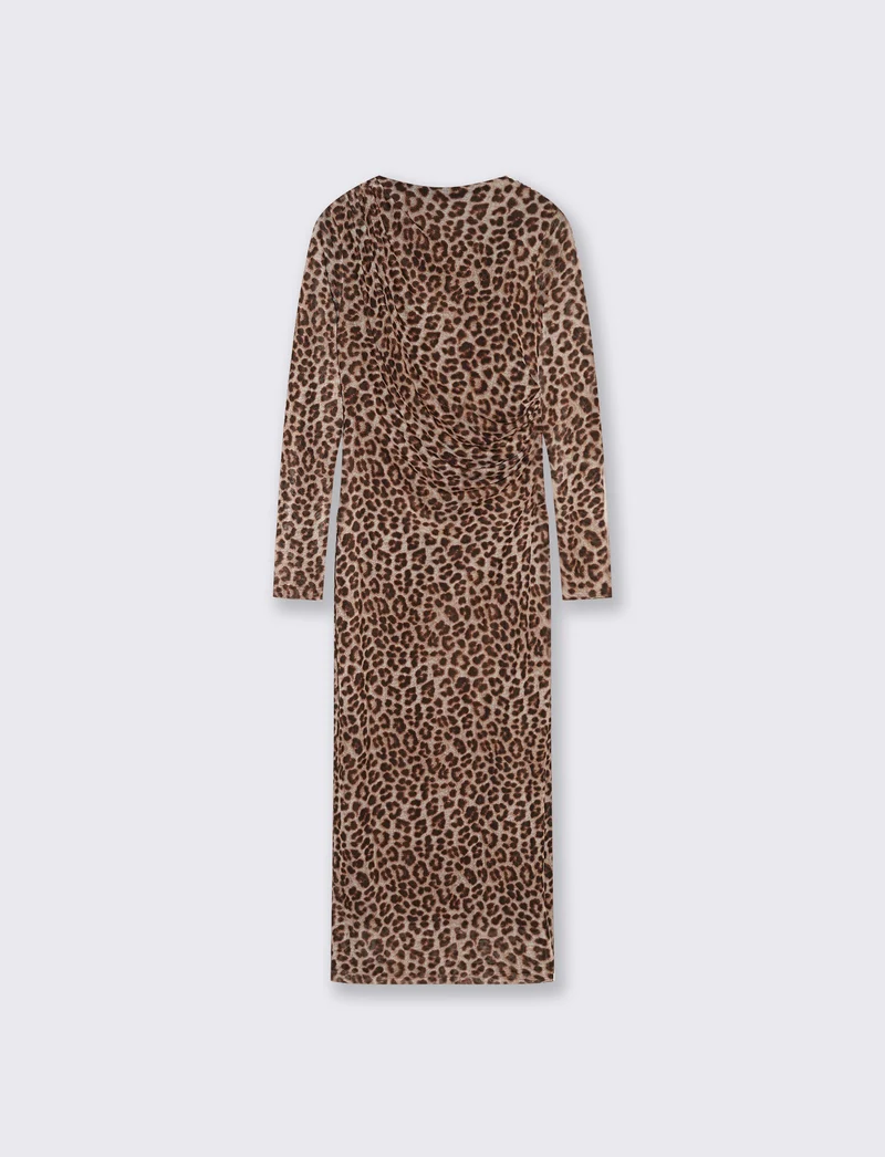 Vestito lungo a maniche lunghe slim - var 1