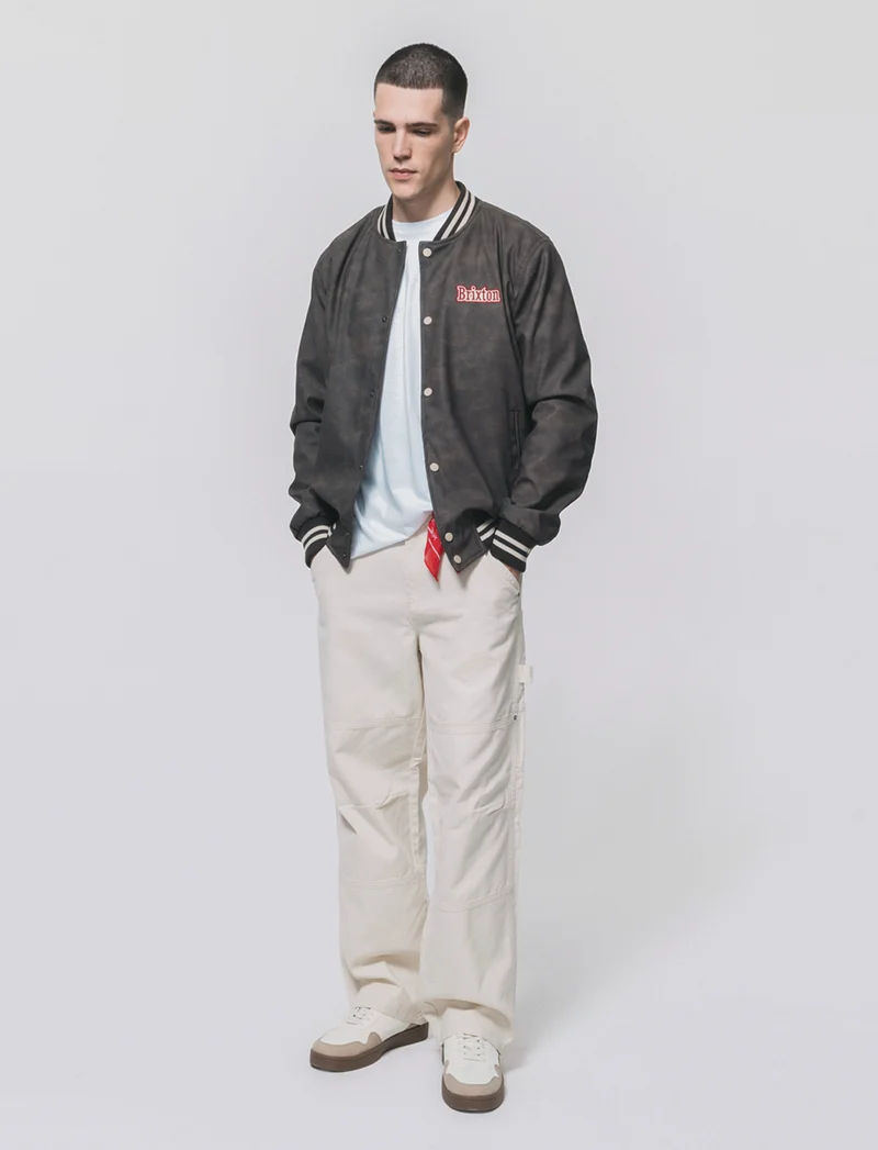 Bomber Maltinto Effetto Nabuk con Patch - Moro