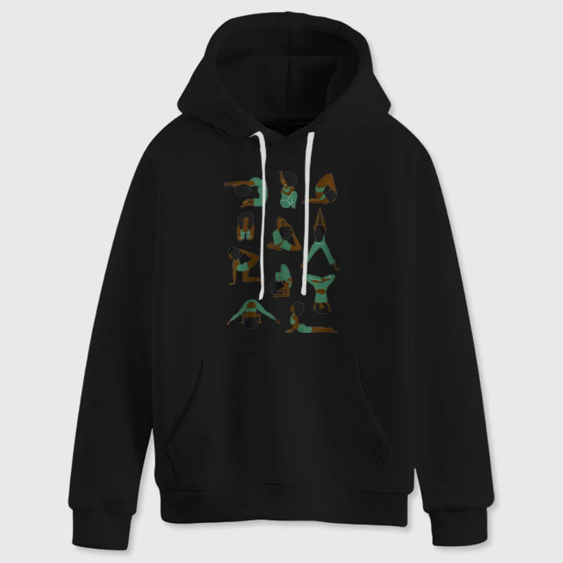 Olivenorma Yoga-Posen Übergroße Sweatshirts Outfits Fleecepullover Tops Hoodies