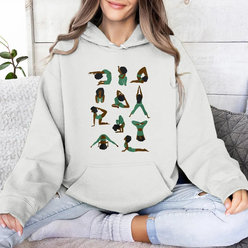 Olivenorma Yoga-Posen Übergroße Sweatshirts Outfits Fleecepullover Tops Hoodies