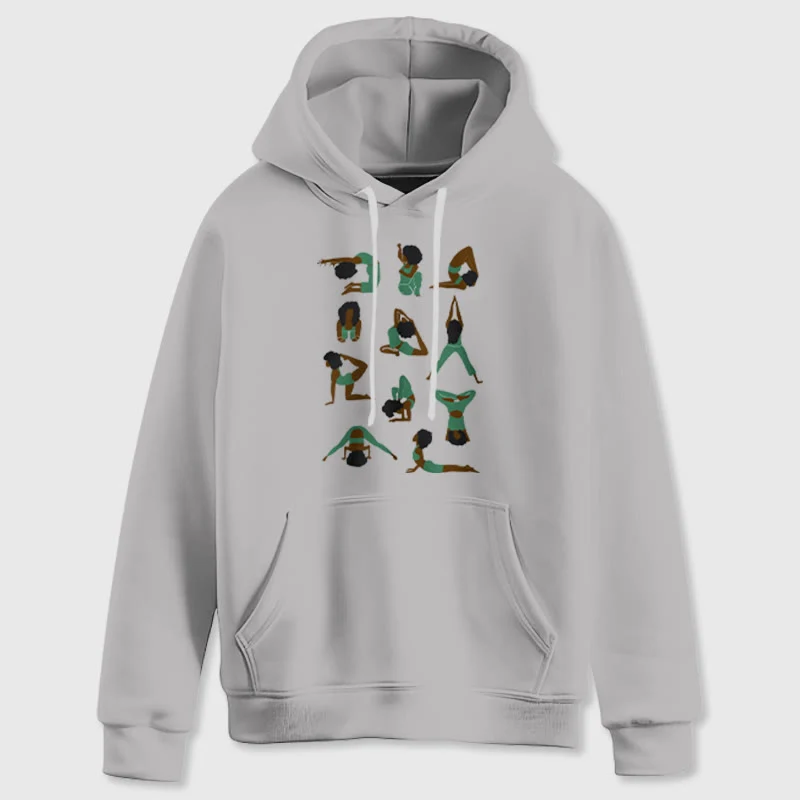 Olivenorma Yoga-Posen Übergroße Sweatshirts Outfits Fleecepullover Tops Hoodies