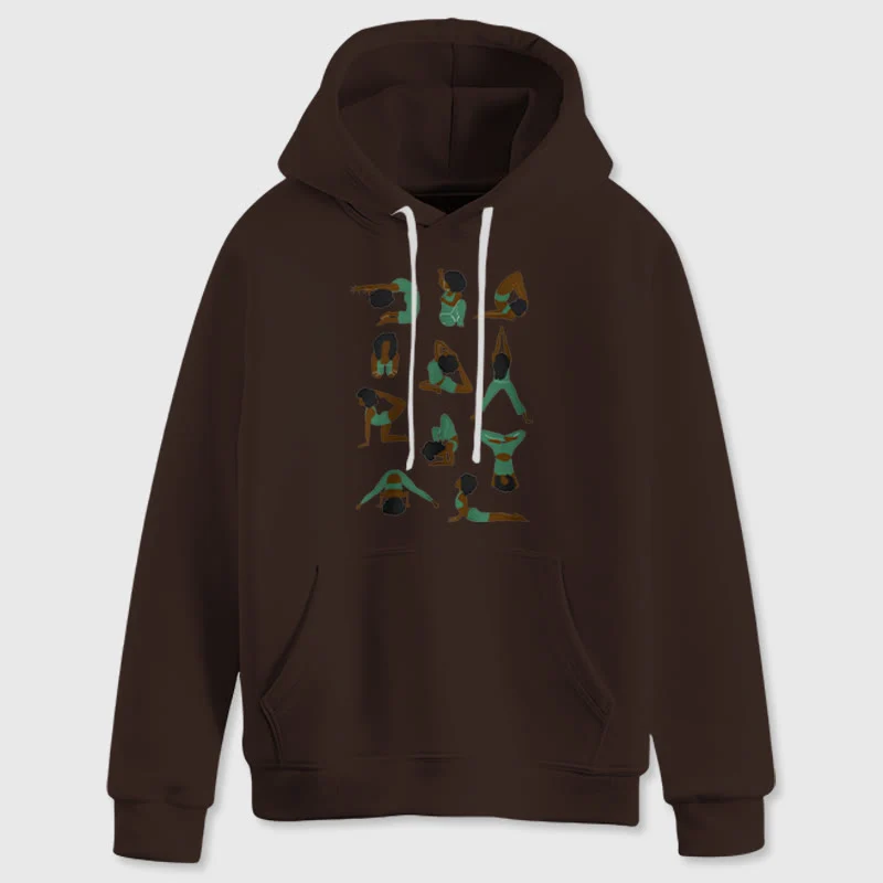 Olivenorma Yoga-Posen Übergroße Sweatshirts Outfits Fleecepullover Tops Hoodies