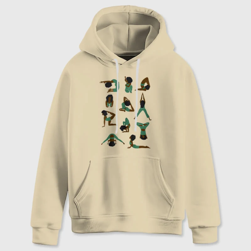 Olivenorma Yoga-Posen Übergroße Sweatshirts Outfits Fleecepullover Tops Hoodies