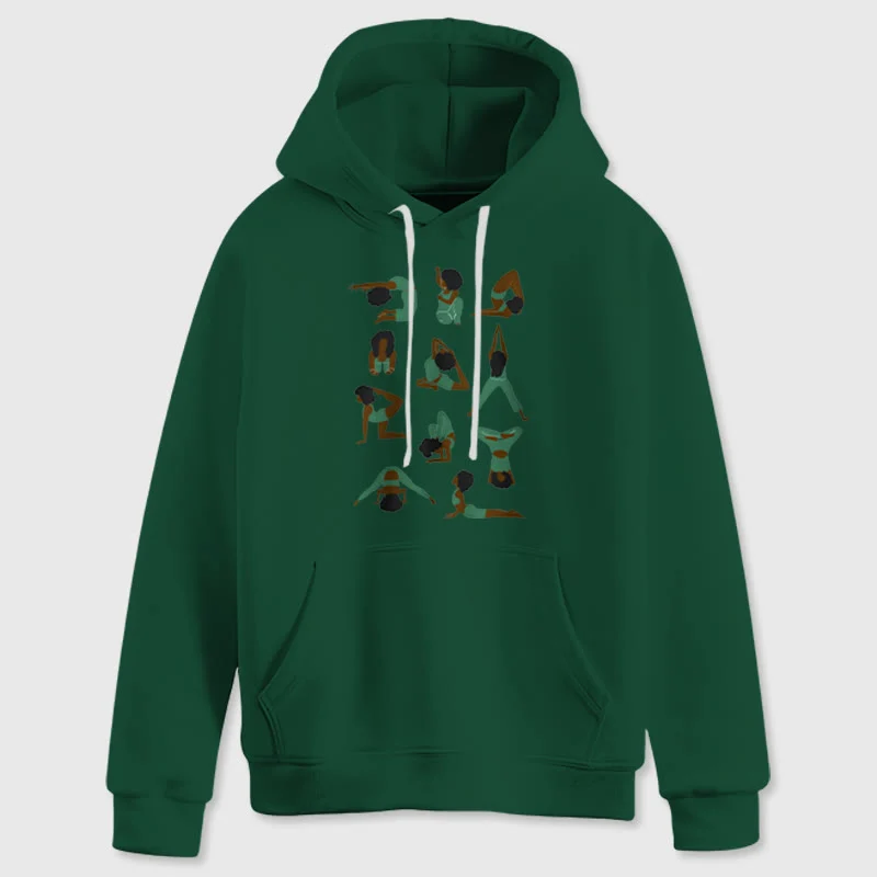 Olivenorma Yoga-Posen Übergroße Sweatshirts Outfits Fleecepullover Tops Hoodies