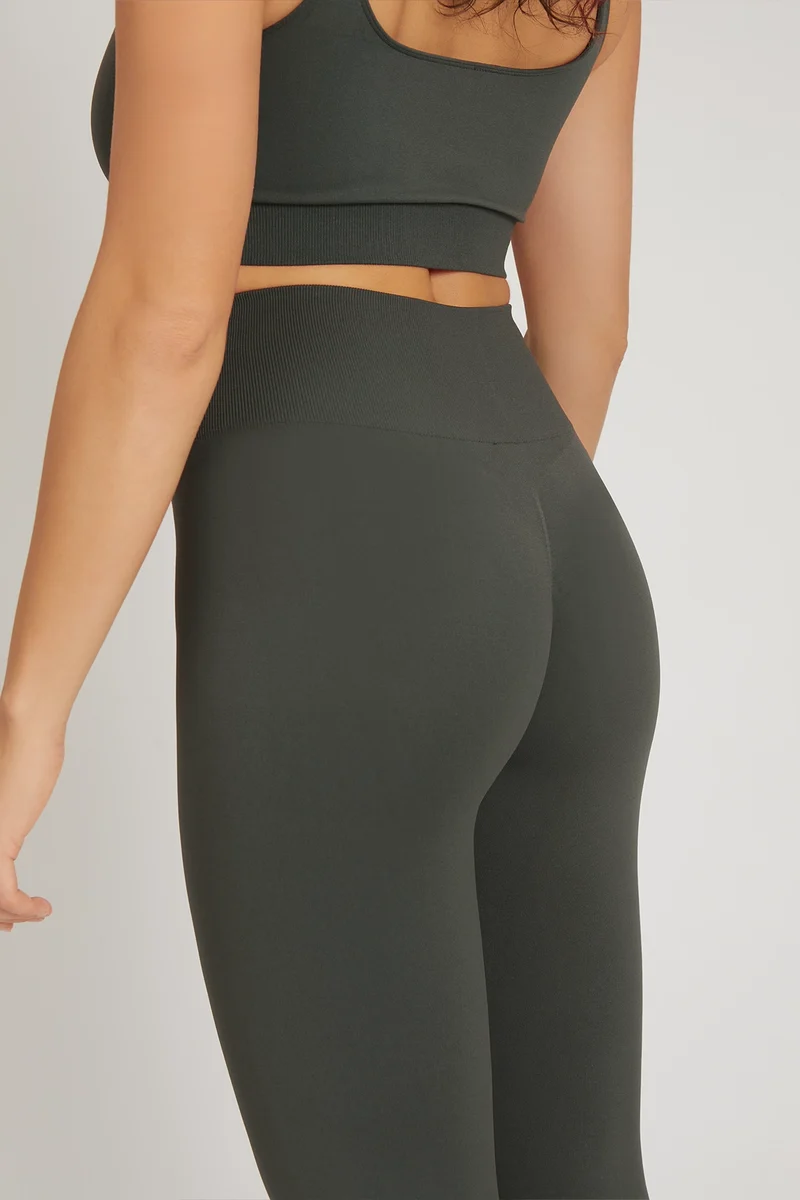 Leggings Soft Push Up Confidence Coal Green