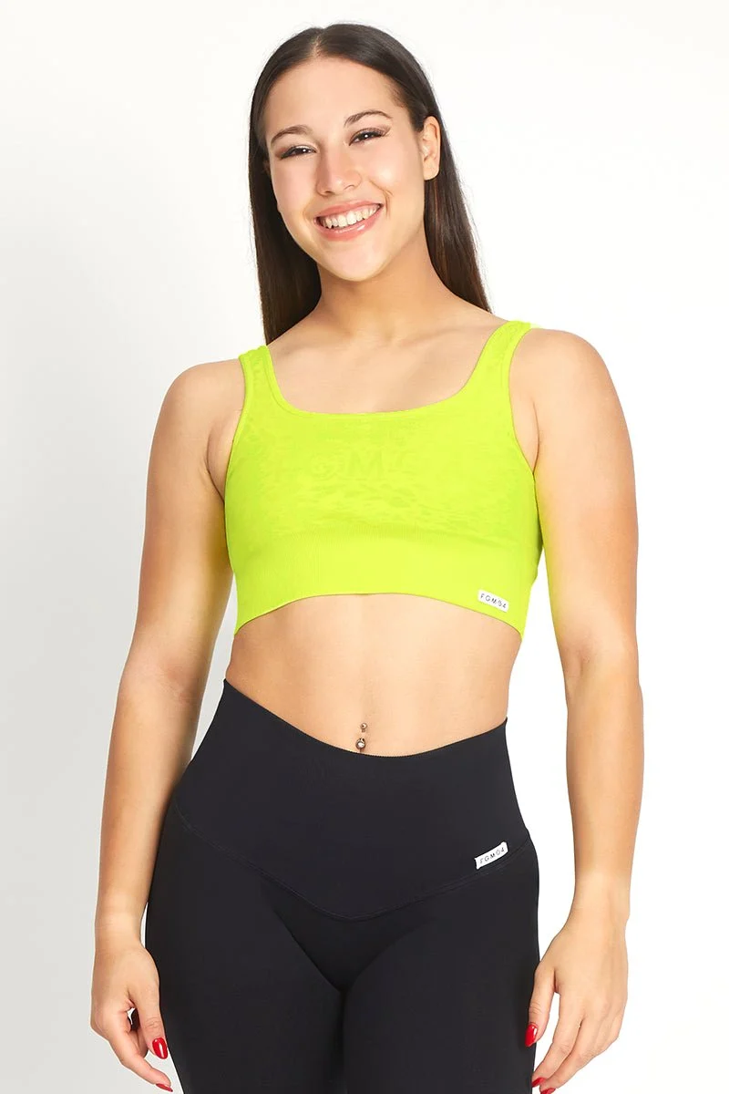 Top Jungle Leopardo Giallo Fluo - Taglia Unica