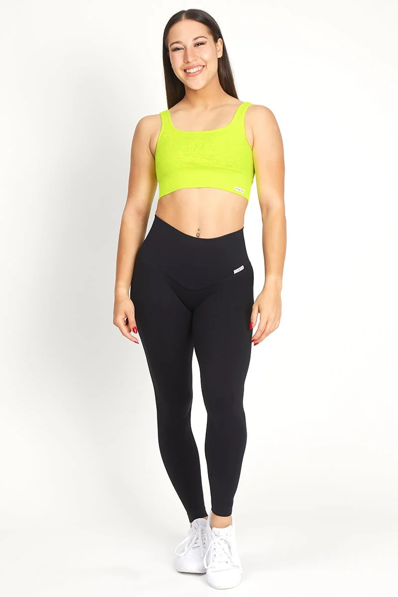 Top Jungle Leopardo Giallo Fluo - Taglia Unica