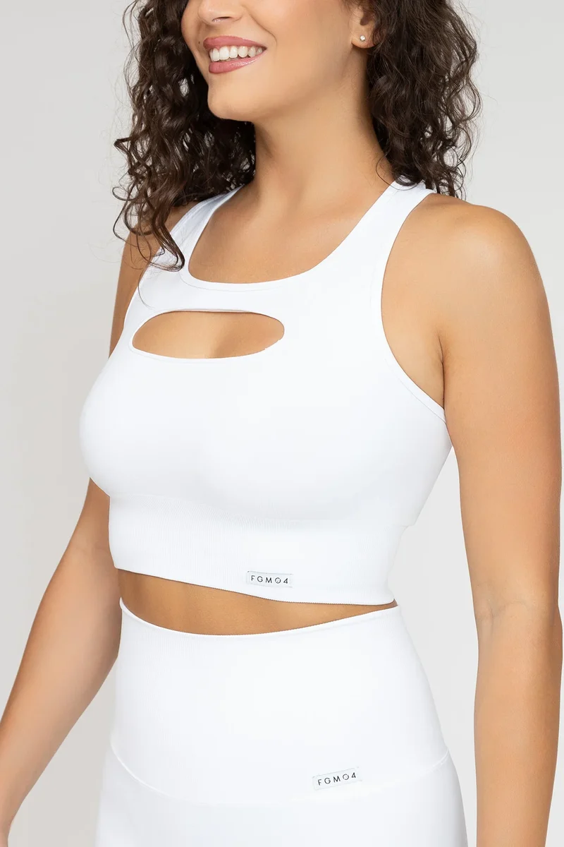 Top Goth Bianco