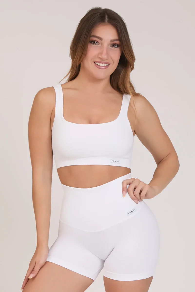 Top Calipso Bianco Costine - Taglia Unica