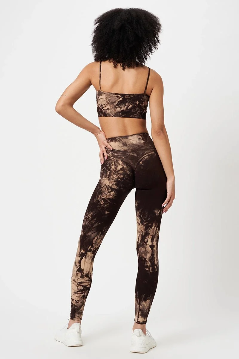 Leggings Push Up Elements Terra Beige Marrone