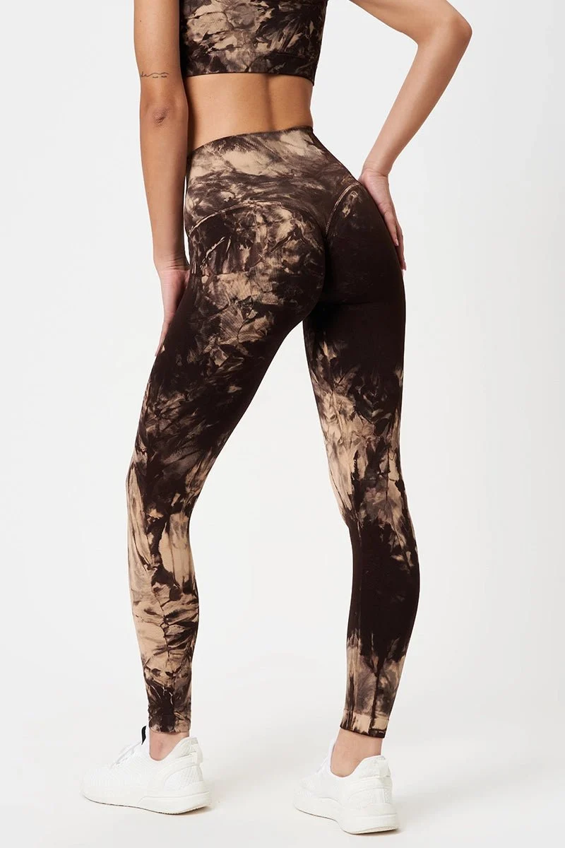 Leggings Push Up Elements Terra Beige Marrone