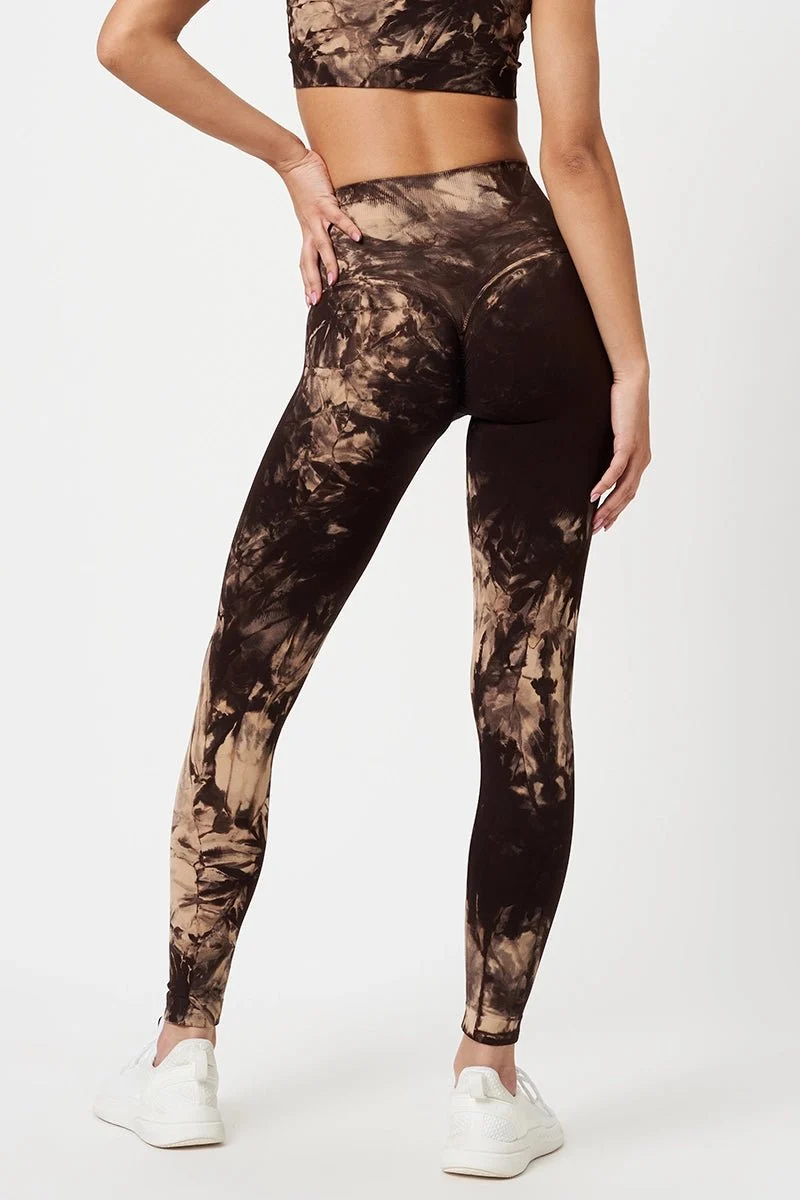 Leggings Push Up Elements Terra Beige Marrone