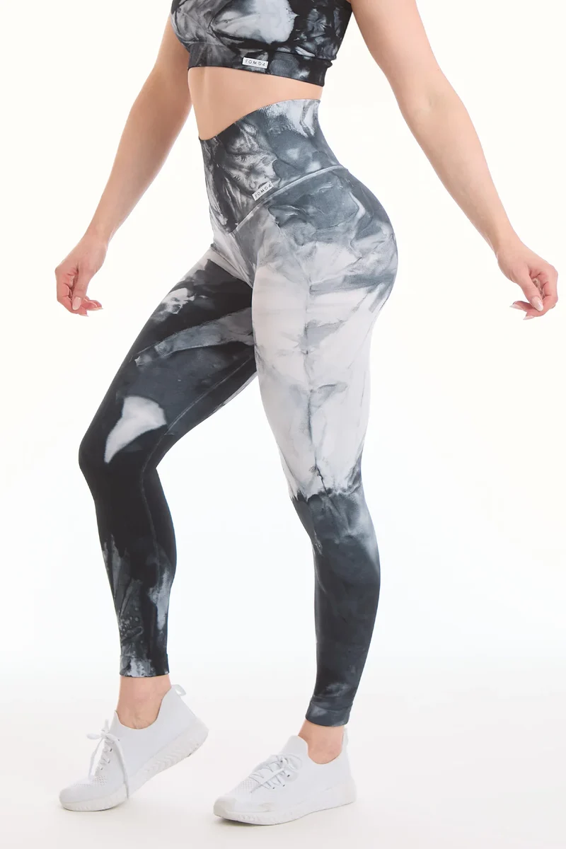 Leggings Push Up Elements Aria Bianco Nero