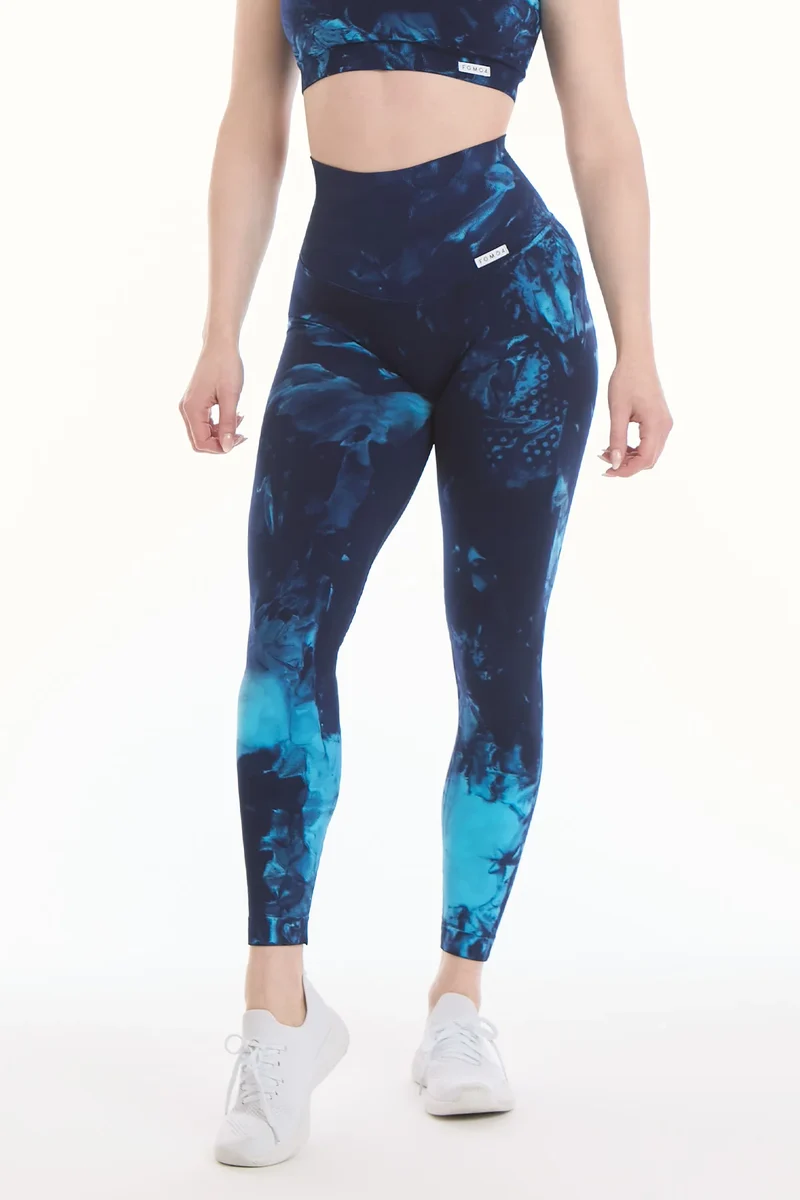 Leggings Push Up Elements Acqua Turchese Blu