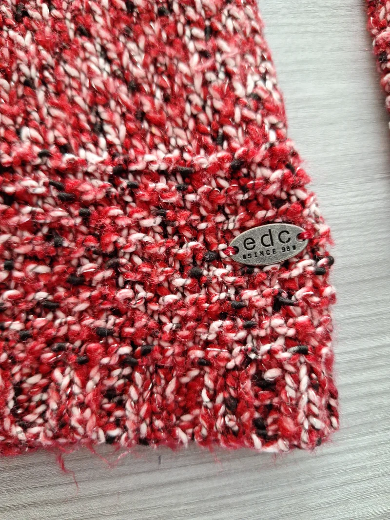 EDC Strickpullover Glitzerfäden 34