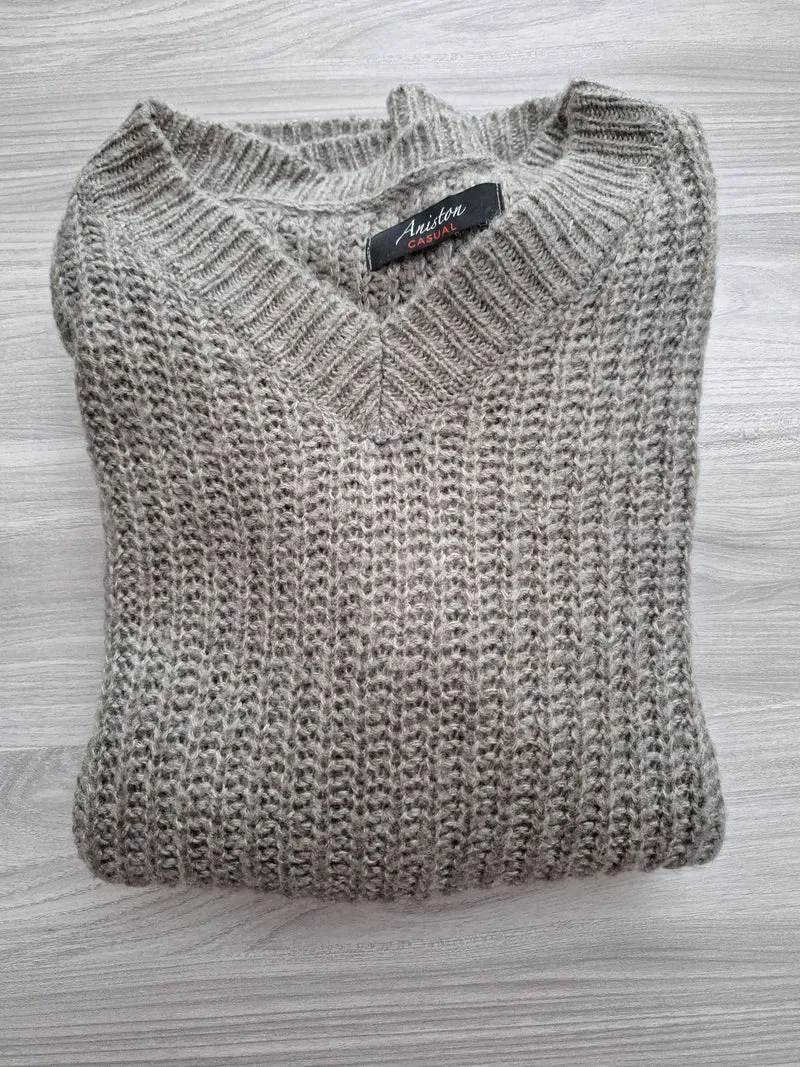 Aniston Strickkleid Longpullover 38