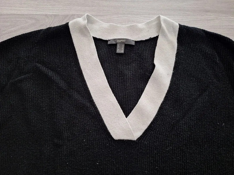 Esprit Strickpullover Kontrastkragen 36