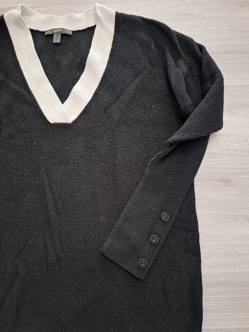 Esprit Strickpullover Kontrastkragen 36
