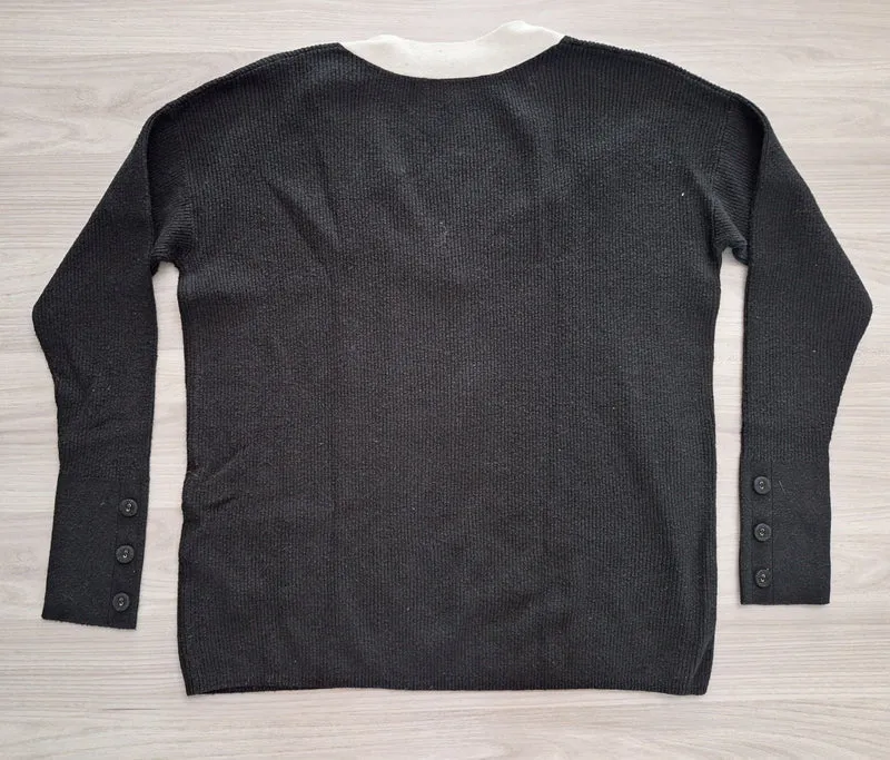 Esprit Strickpullover Kontrastkragen 36