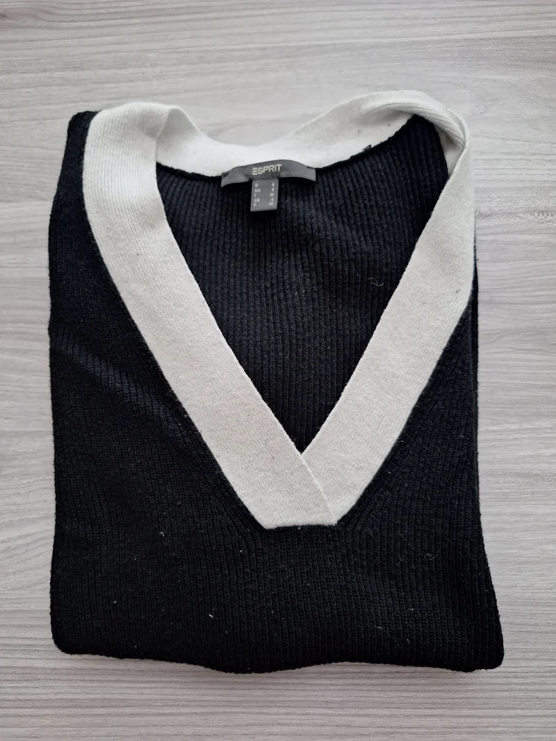 Esprit Strickpullover Kontrastkragen 36