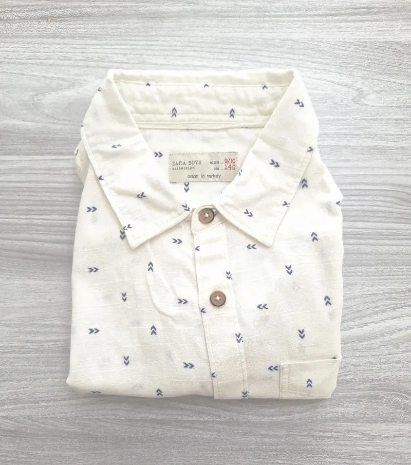 Zara Boys Kurzarmhemd Pfeilmuster 140