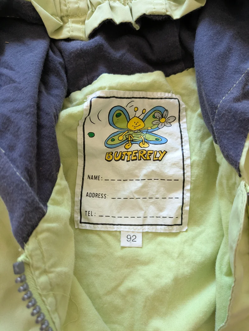 Übergangsjacke Schmetterling 92