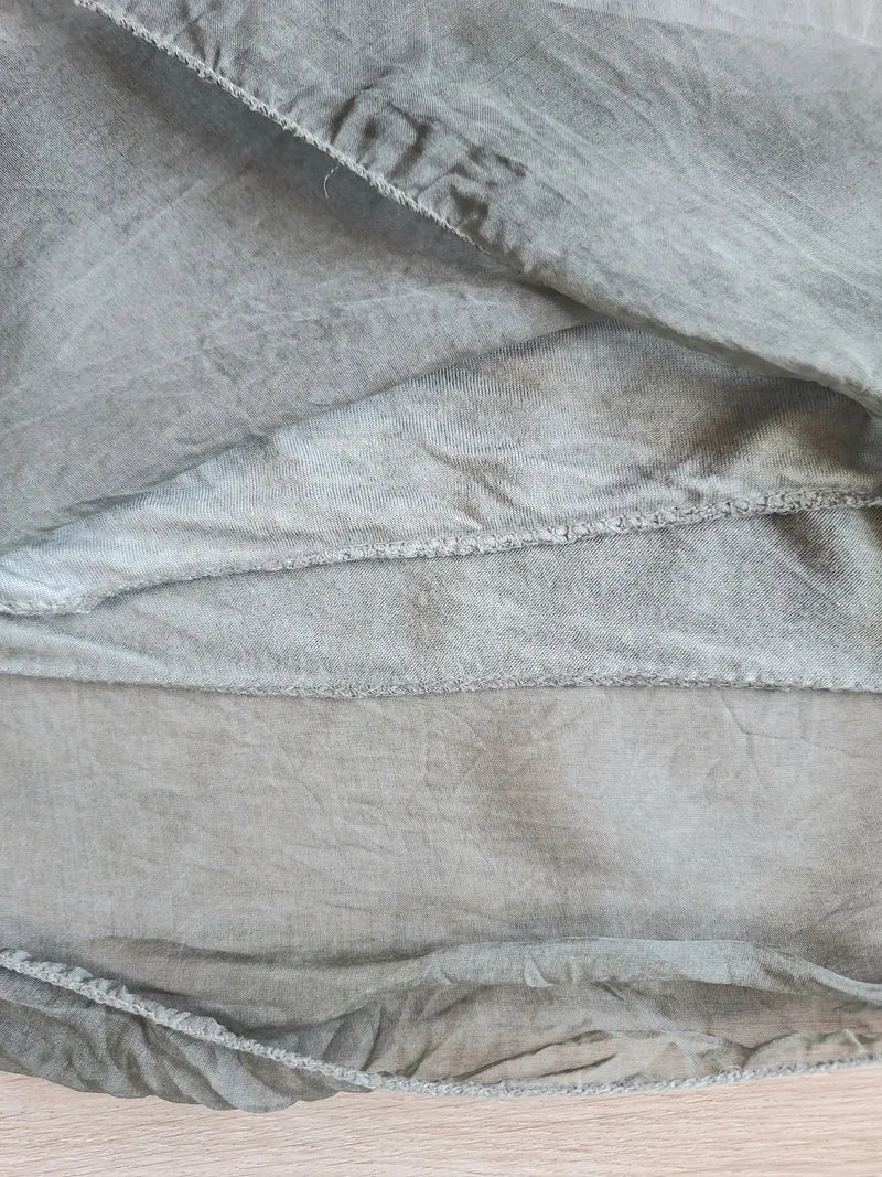 Nani Chiffonbluse Glitzerbündchen 38