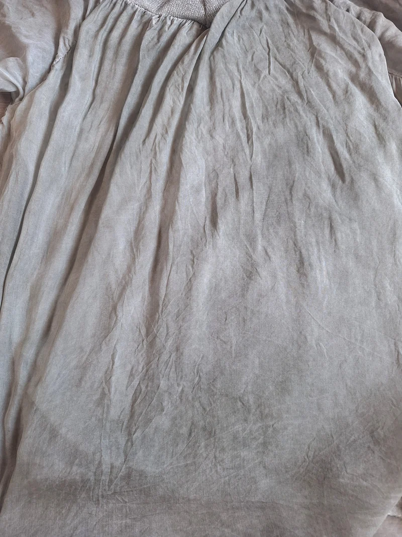 Nani Chiffonbluse Glitzerbündchen 38