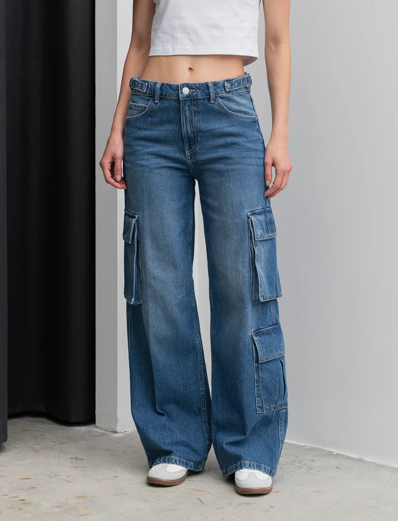 JEANS CARGO - Denim