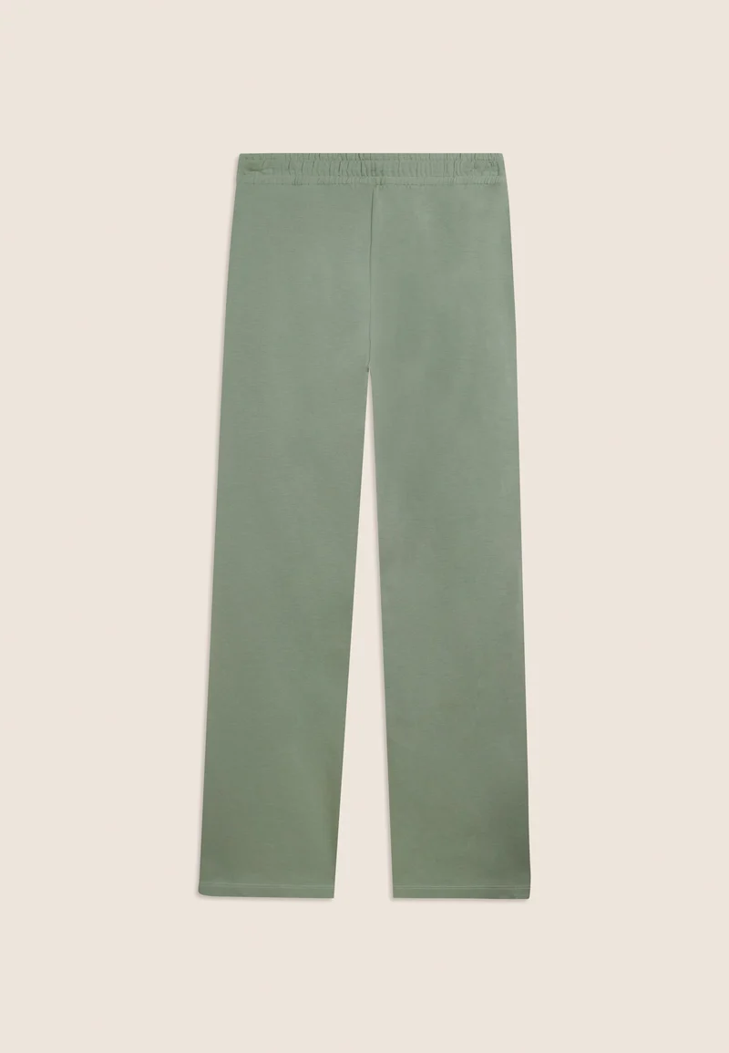 Comfort fit joggers with straight legs - Iceberg Green