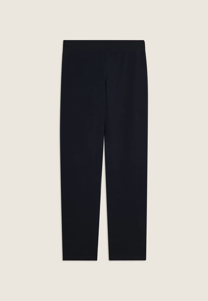 Slim fit athletic trousers with central stitching - Dark Sapphire Blue
