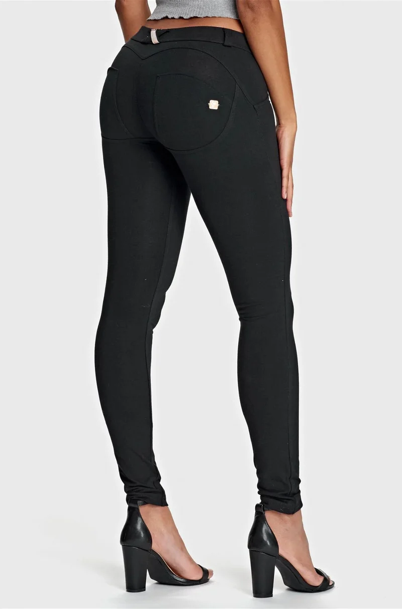 WR.UP Push-Up Low Waist Skinny Pants - Black