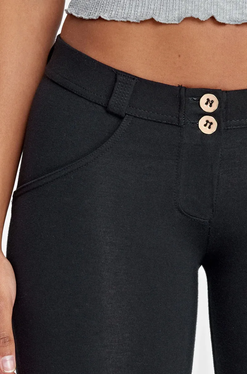 WR.UP Push-Up Low Waist Skinny Pants - Black