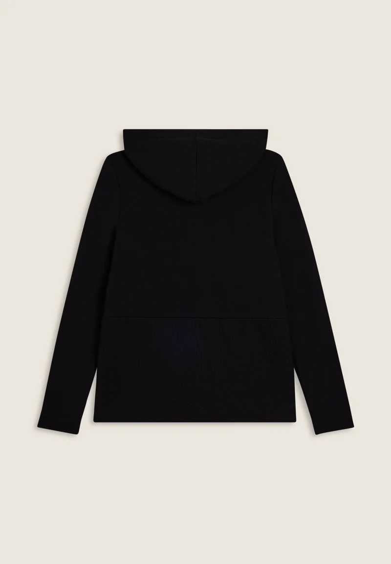 Hoodie Modal Fleece - Black
