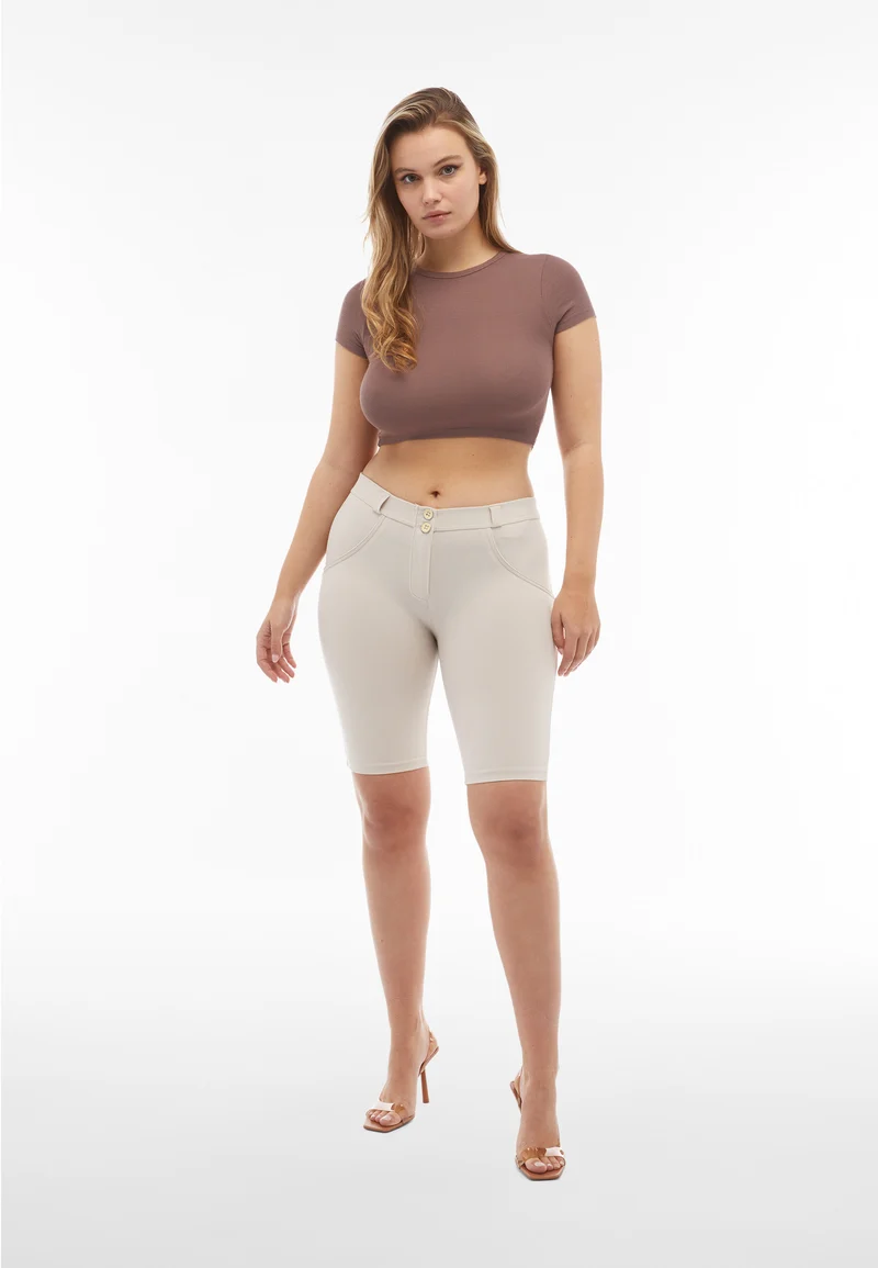 WR.UP Push-Up Regular Waist Biker Shorts Pants - Moonbeam Beige