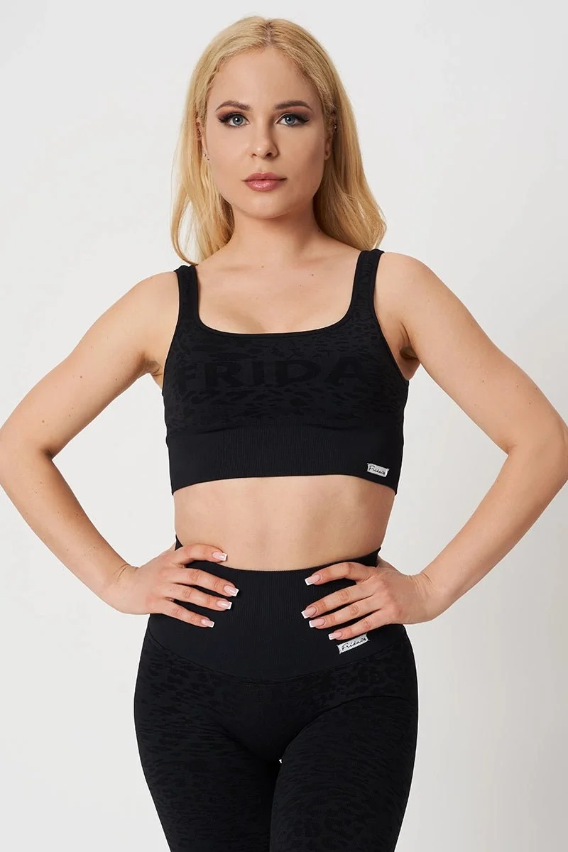 Top Jungle Leopardo Nero - Taglia Unica