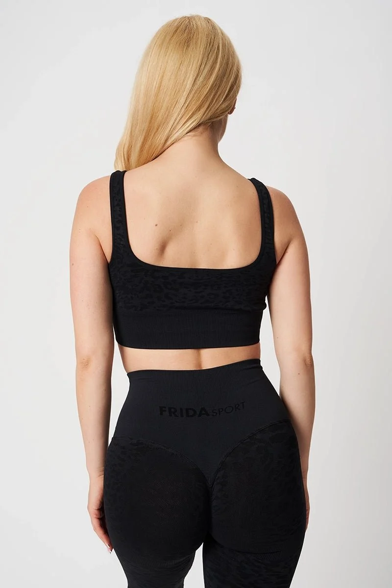 Top Jungle Leopardo Nero - Taglia Unica
