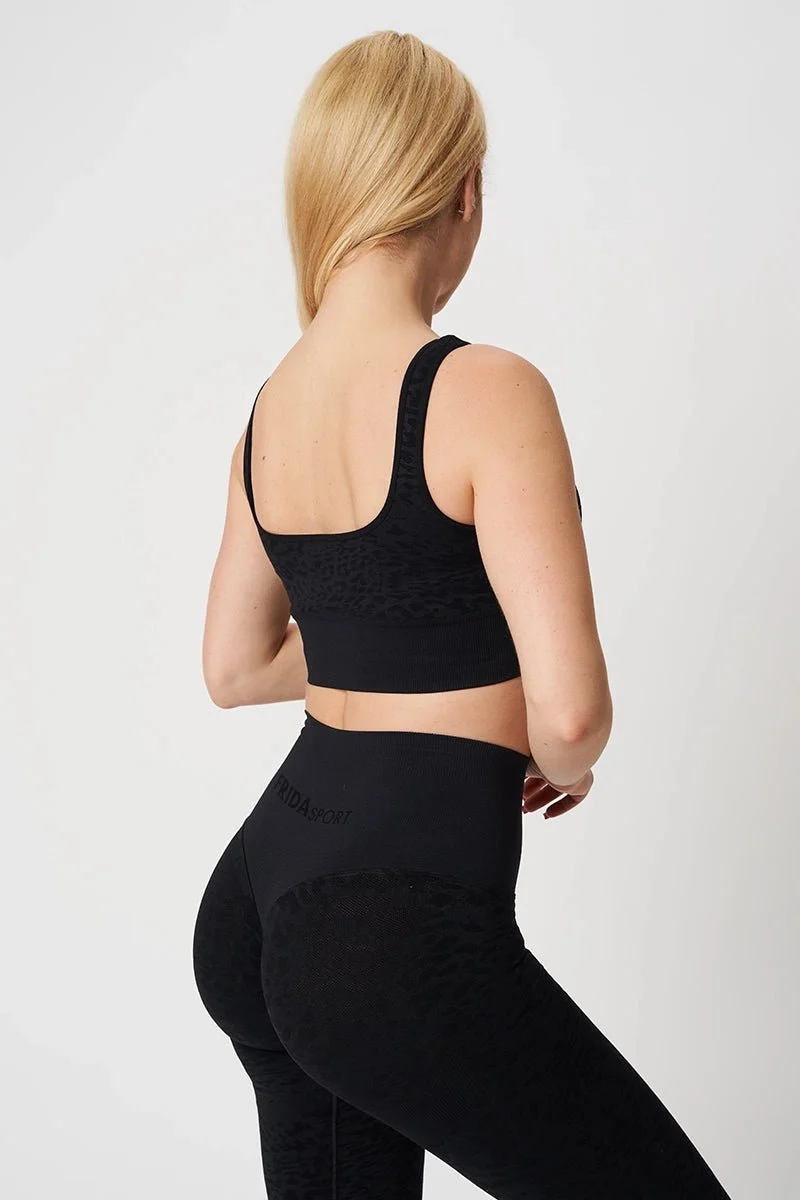 Top Jungle Leopardo Nero - Taglia Unica