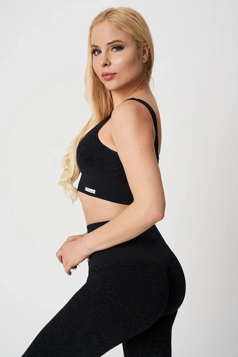 Top Jungle Leopardo Nero - Taglia Unica