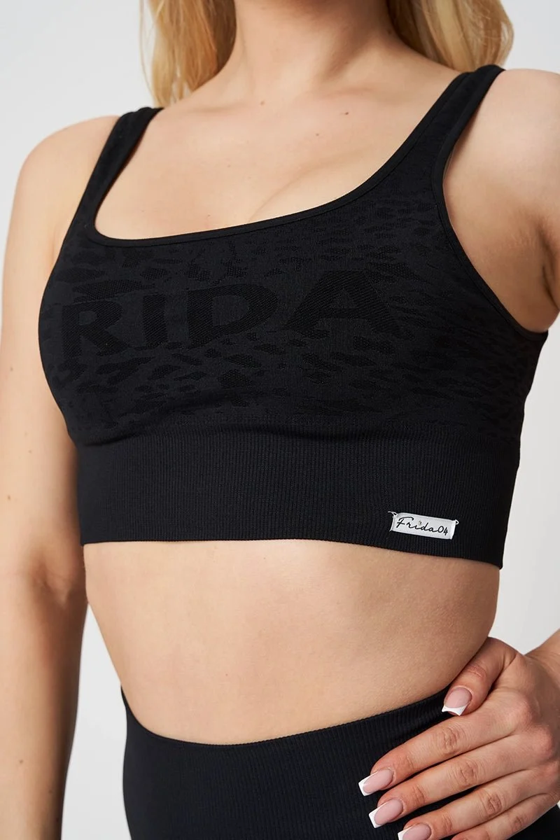 Top Jungle Leopardo Nero - Taglia Unica