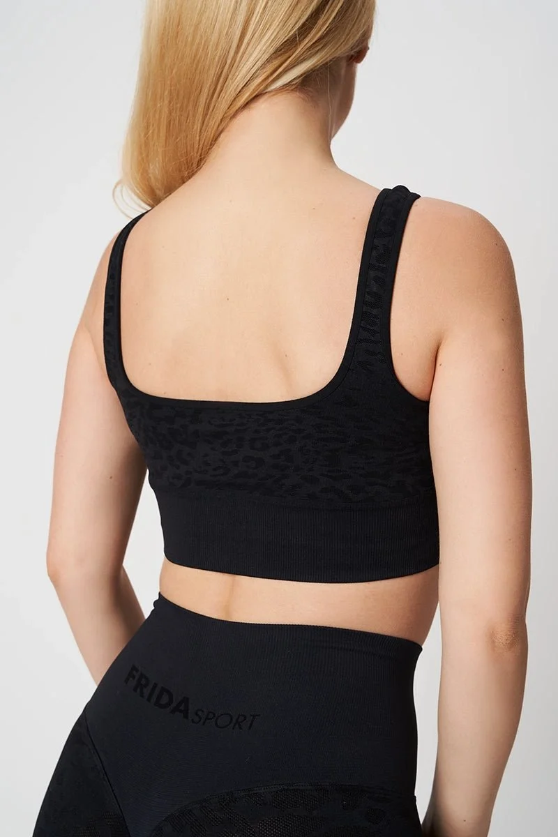Top Jungle Leopardo Nero - Taglia Unica