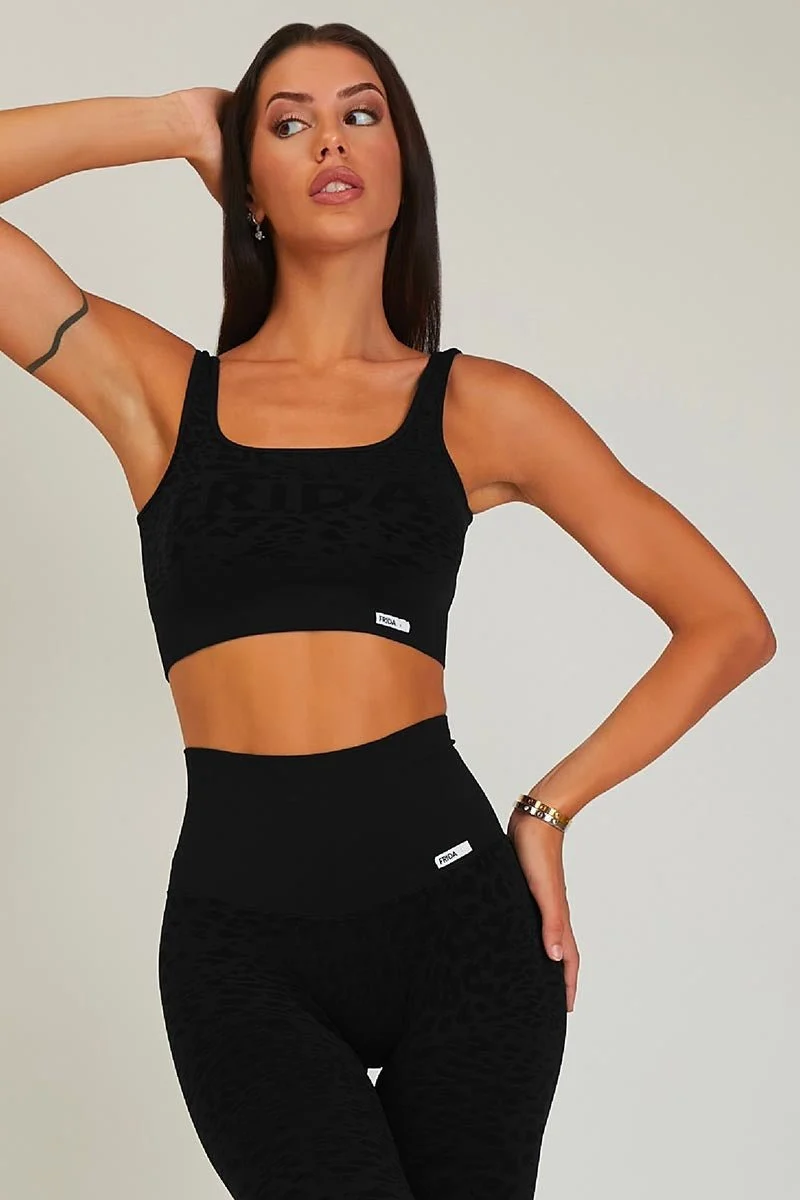 Top Jungle Leopardo Nero - Taglia Unica