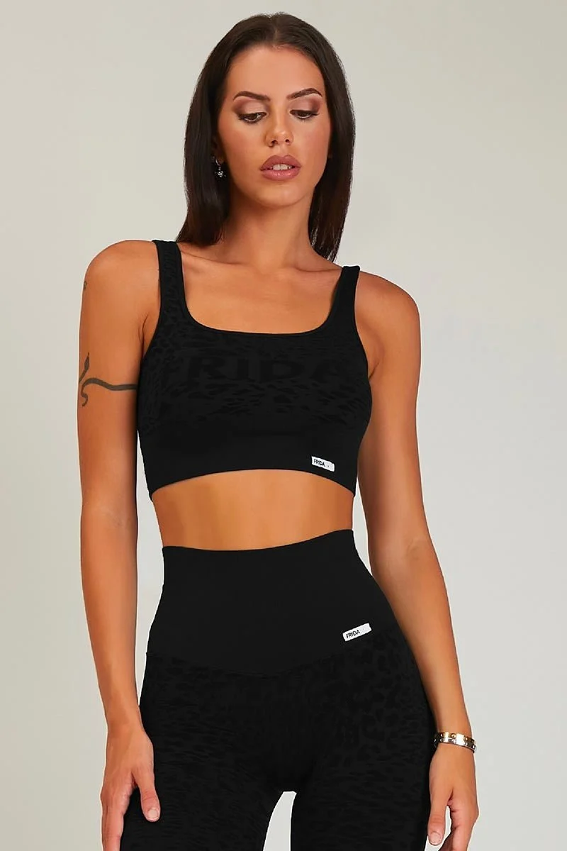 Top Jungle Leopardo Nero - Taglia Unica