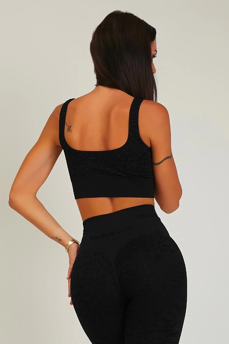 Top Jungle Leopardo Nero - Taglia Unica