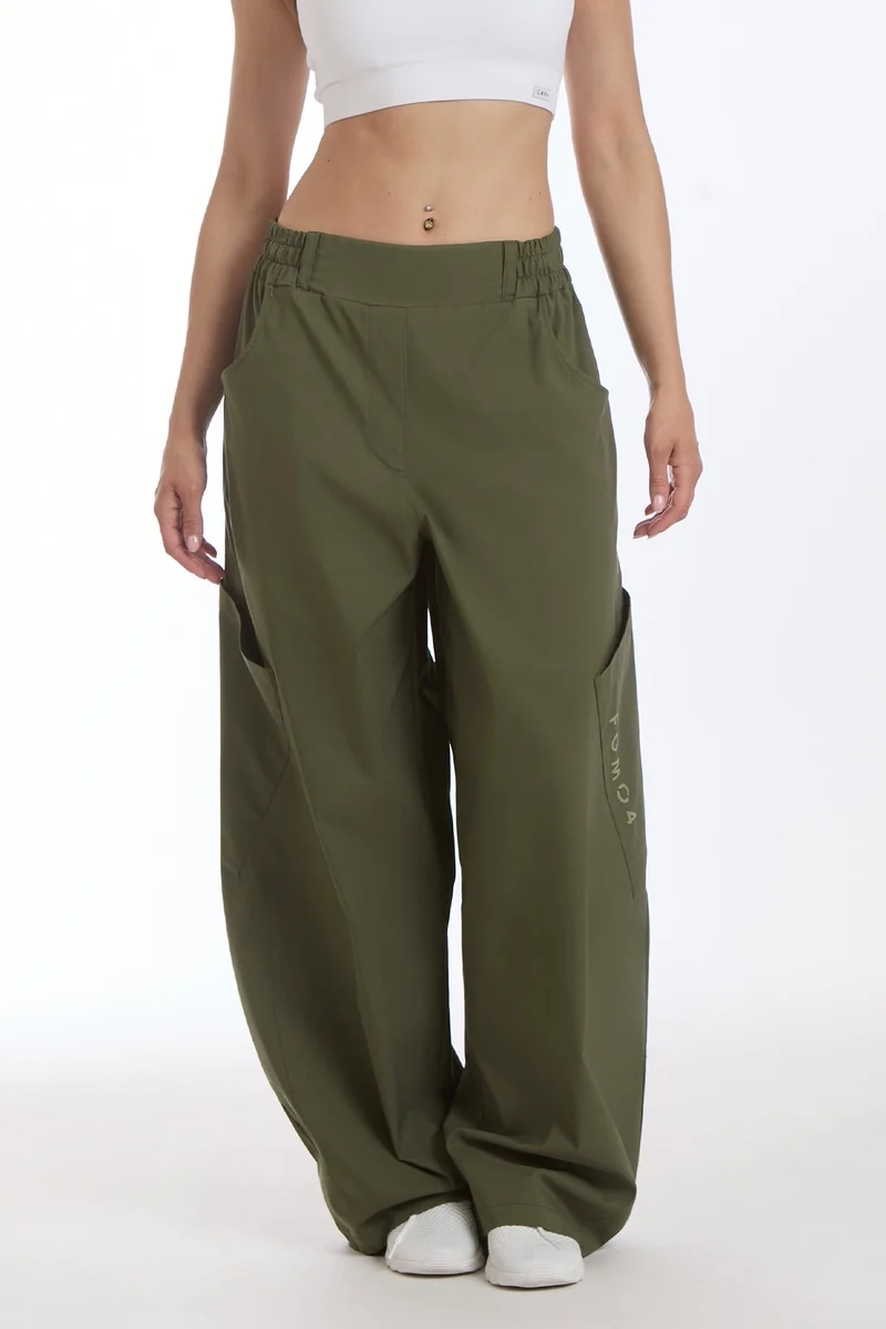 Pantalone Cargo Balloon Summer Verde Militare