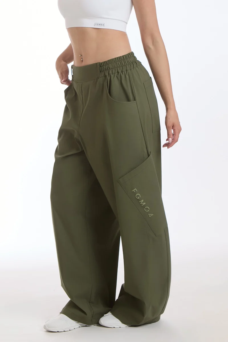 Pantalone Cargo Balloon Summer Verde Militare