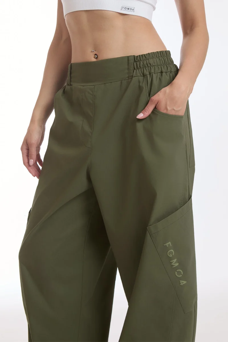 Pantalone Cargo Balloon Summer Verde Militare