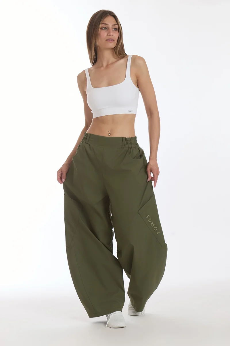 Pantalone Cargo Balloon Summer Verde Militare